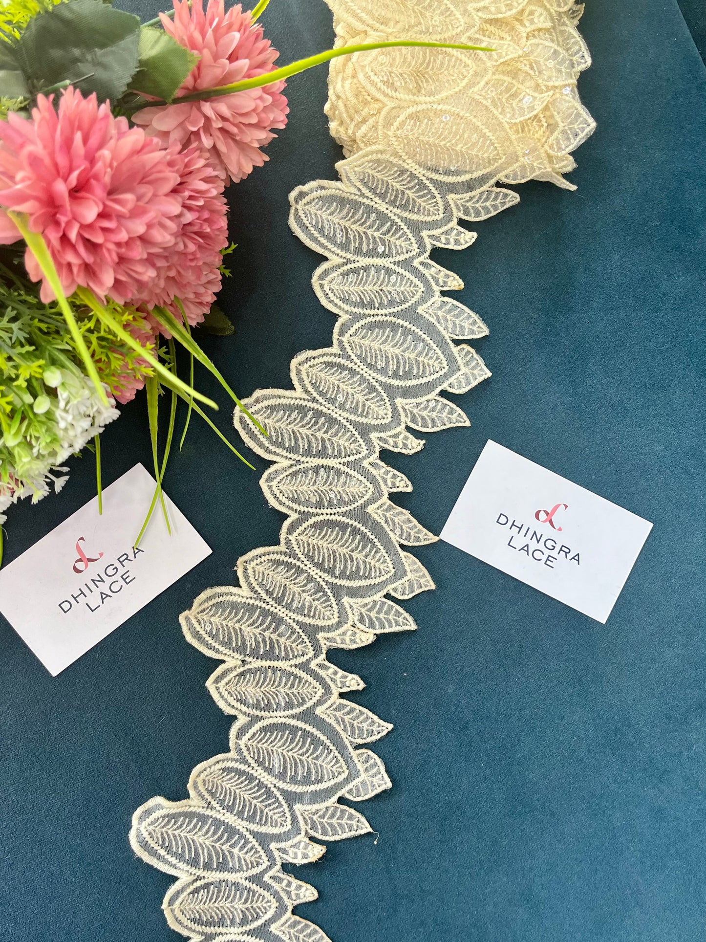 Beautiful Organza Based Lace Off White 190525