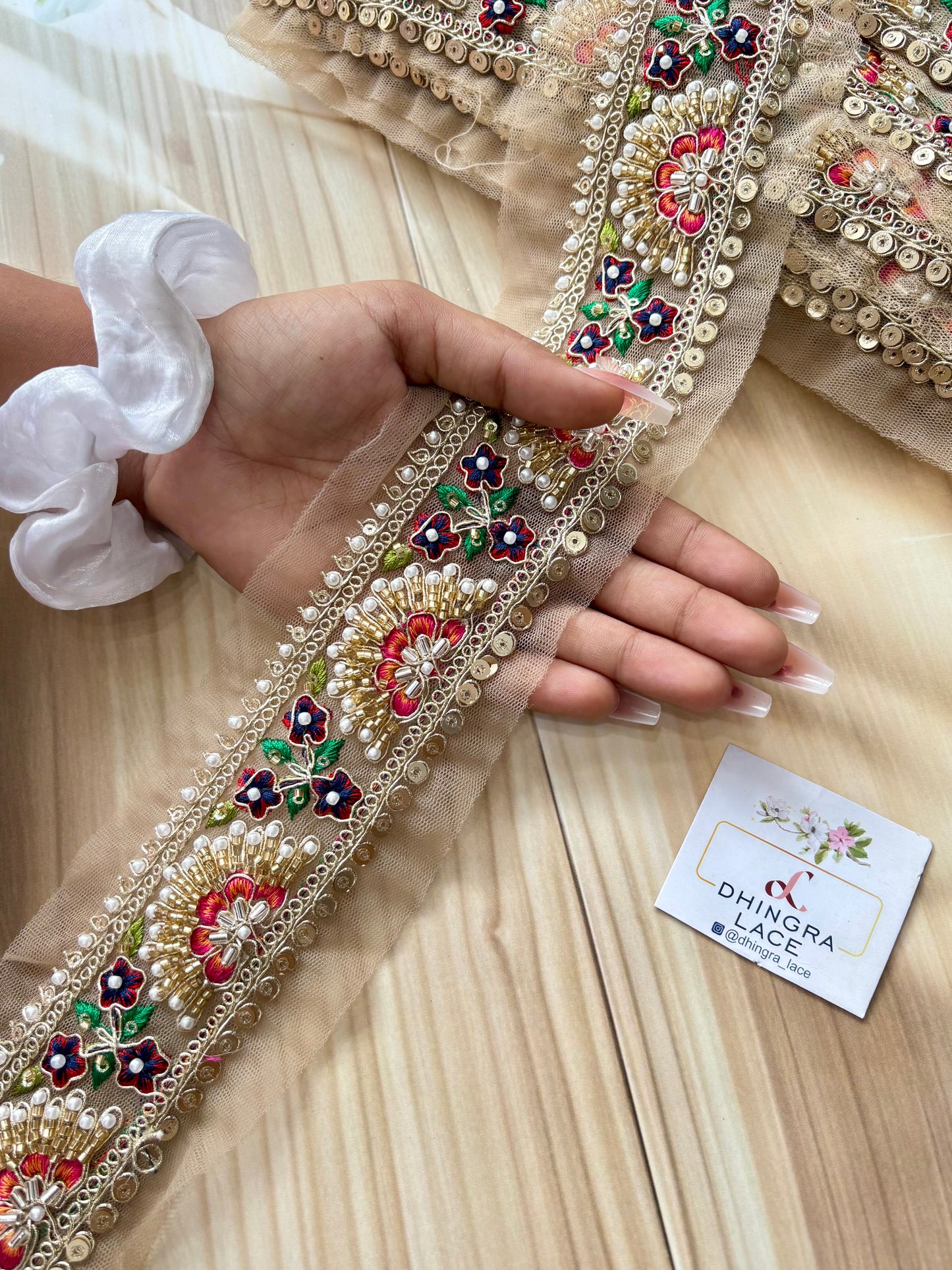 Beautiful Net Based Threadwork Lace 9 Meters M300625