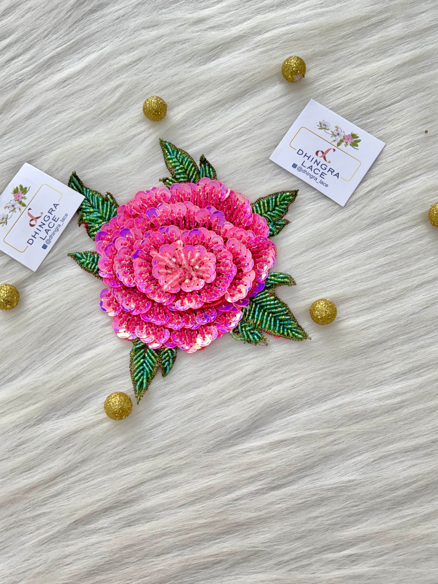 Beautiful Crystal Sequence And Cutdana Work Patch 090625