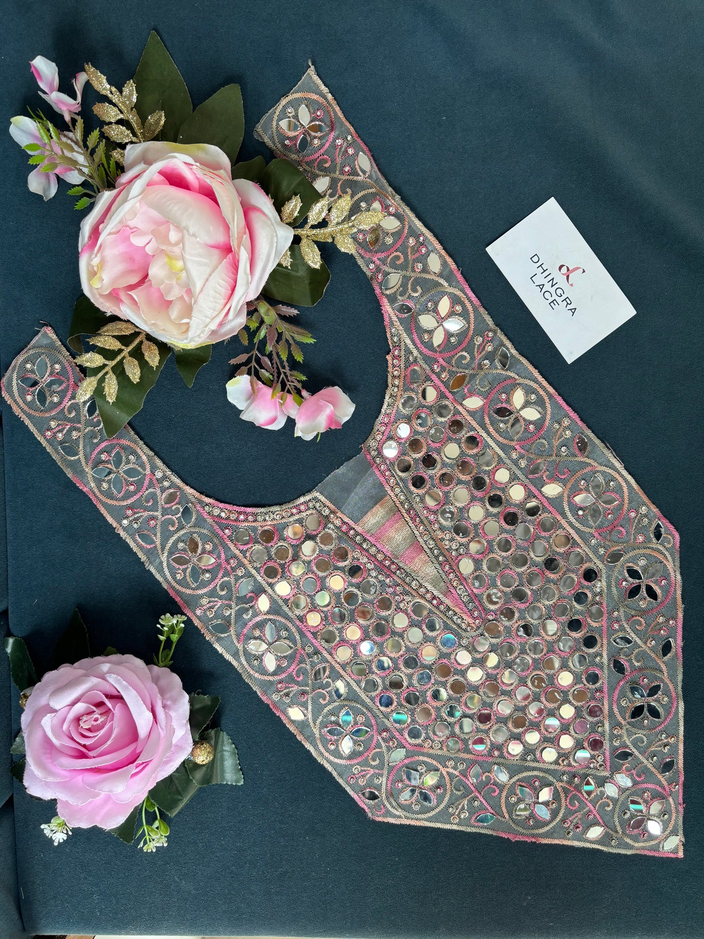 Beautiful Mirror Work Neck Multicolor 3 260525