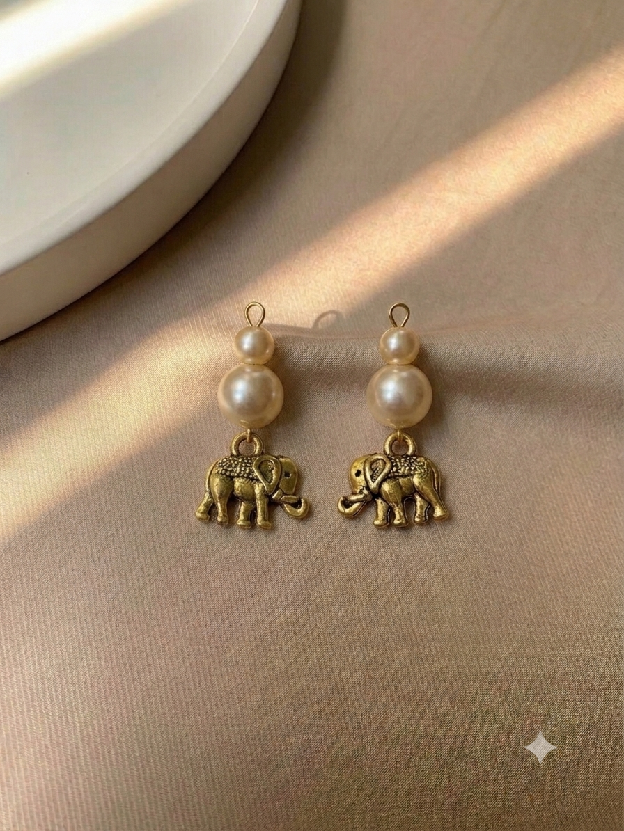 Beautiful Pearl Work Buttons (1 Pair) 210726