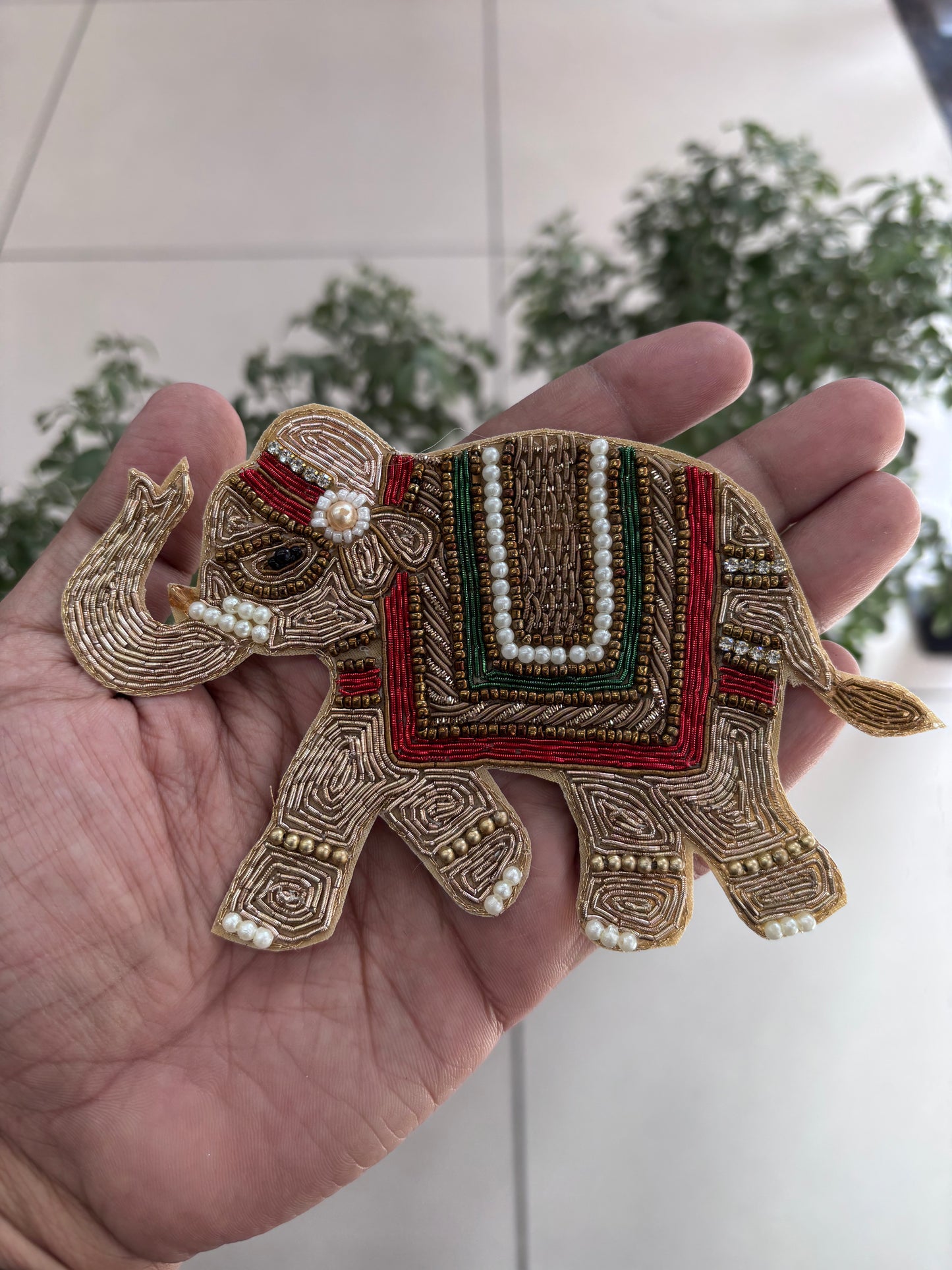 Beautiful Handwork Elephant Patch 071125