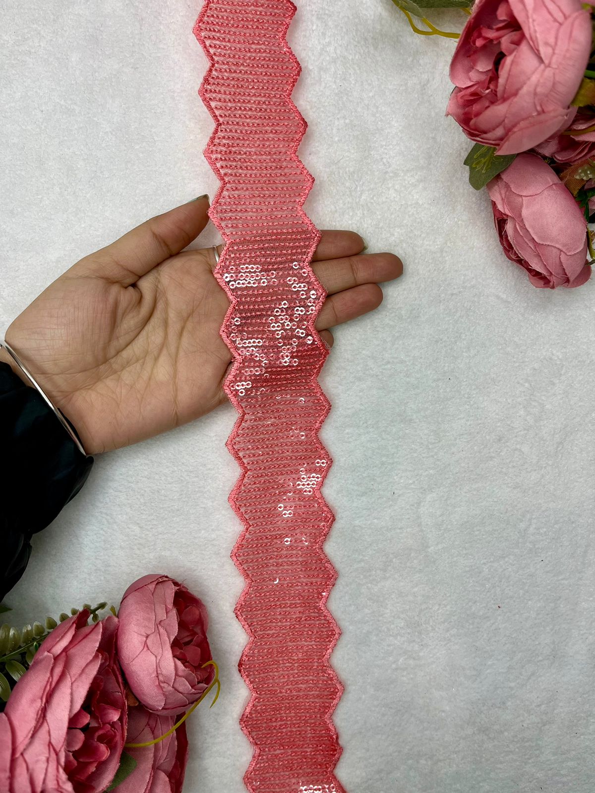 Beautiful Sequins Work Lace 240824