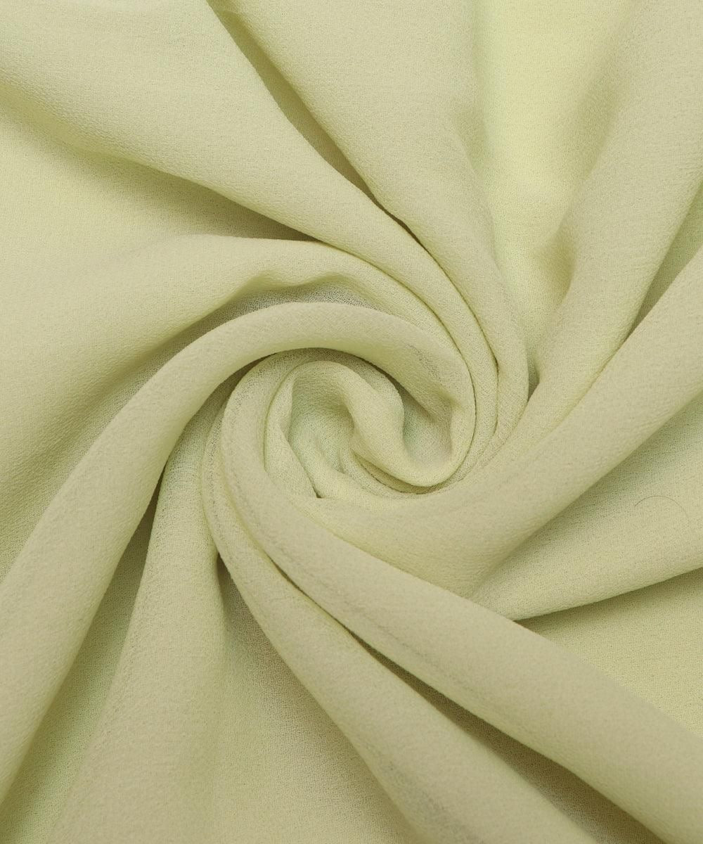 Super Fine Quality Georgette Fabric For Saree Salwar Kameez Gown & Dress, Width 44 Inches Lime Green