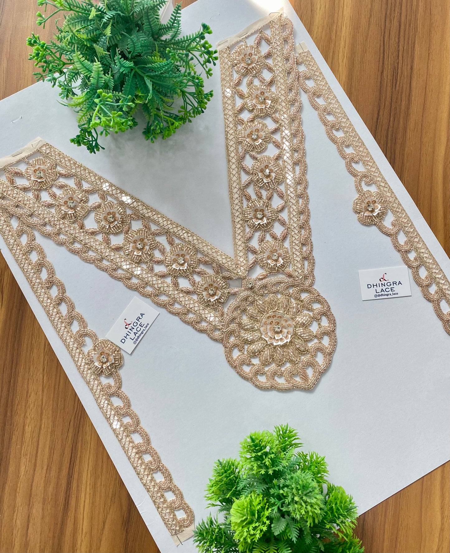 Beautiful Cutpipe And Sequence Work Zardozi Neck With Sleeves 280126