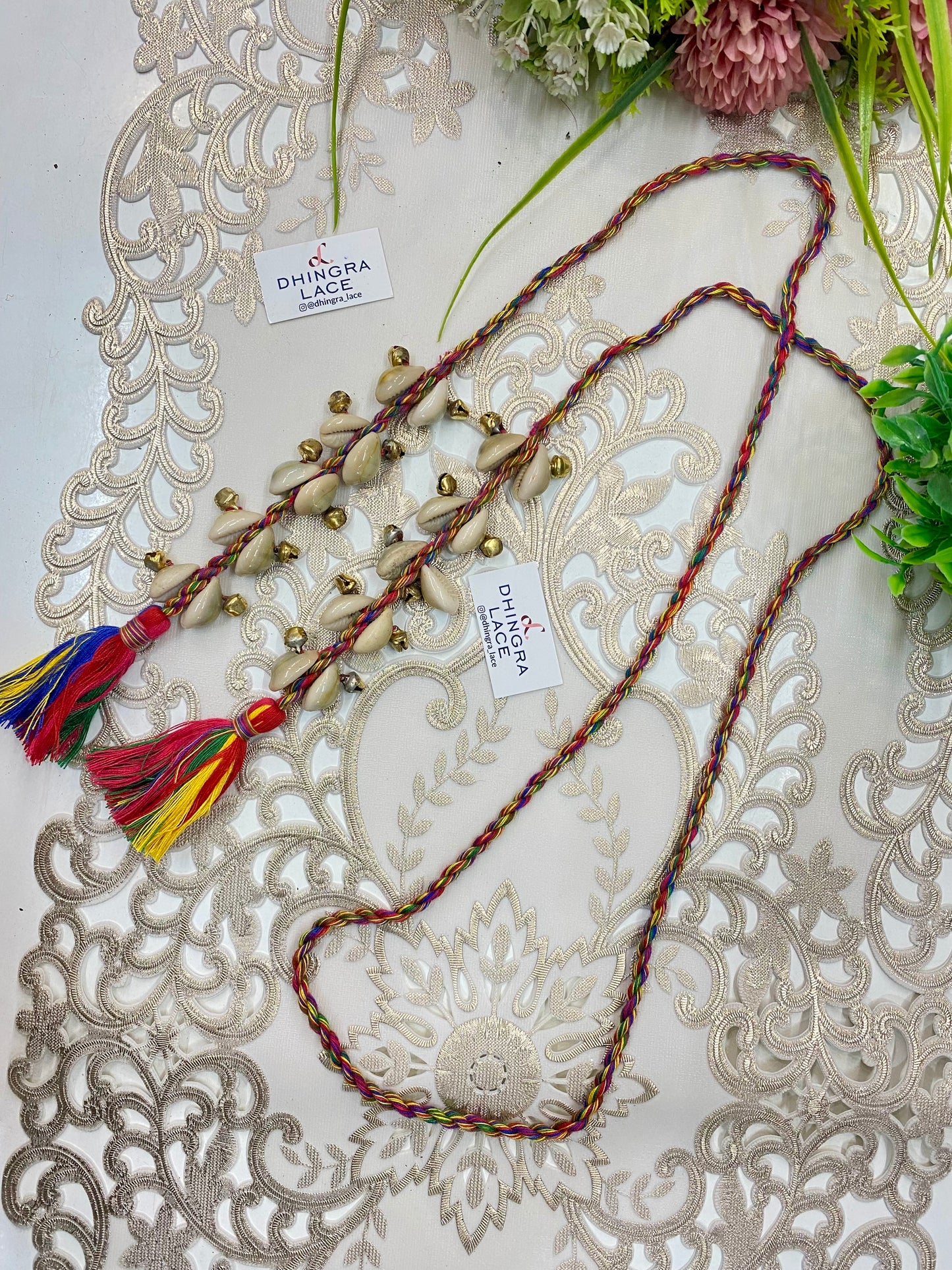 Beautiful Ghungru & Shells Work Dori 010926