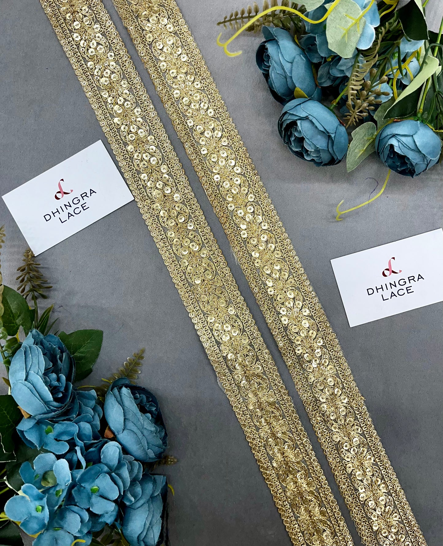 Beautiful Zari Work 1.5 Inches Broad Lace 110924