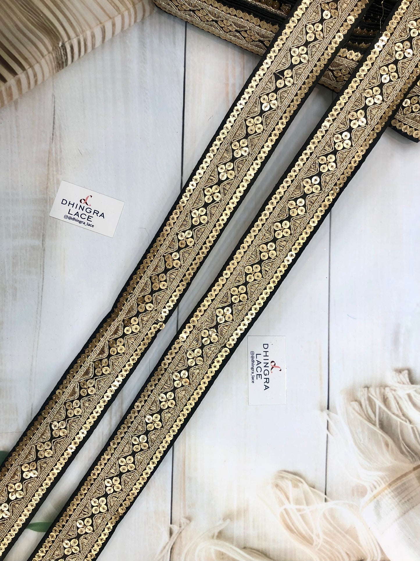 Beautiful Silk Based Zari Work Lace