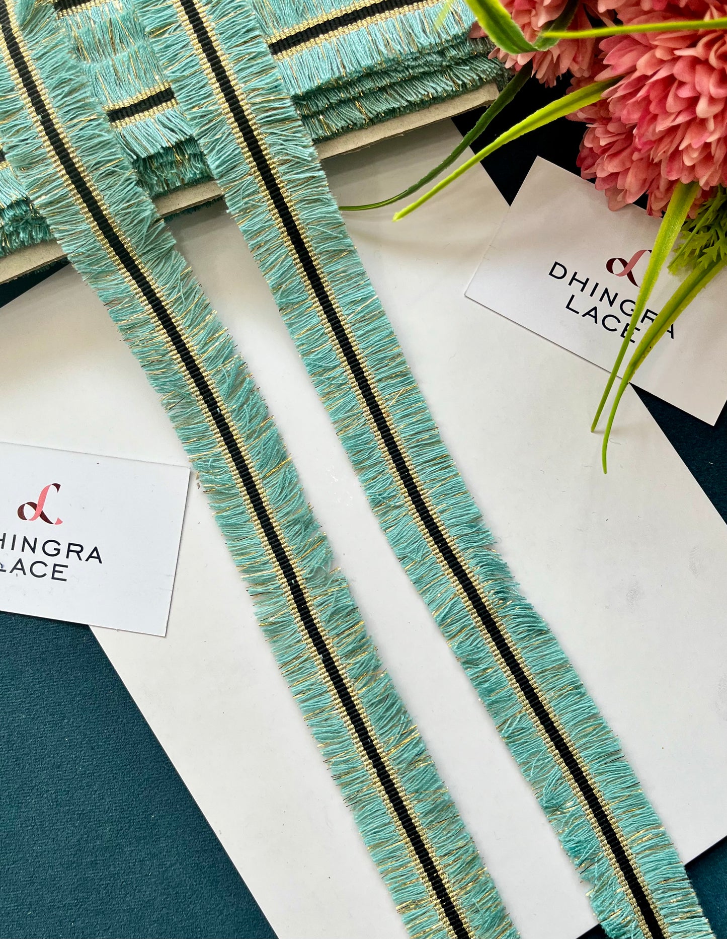 Beautiful Fringes Lace Light Green