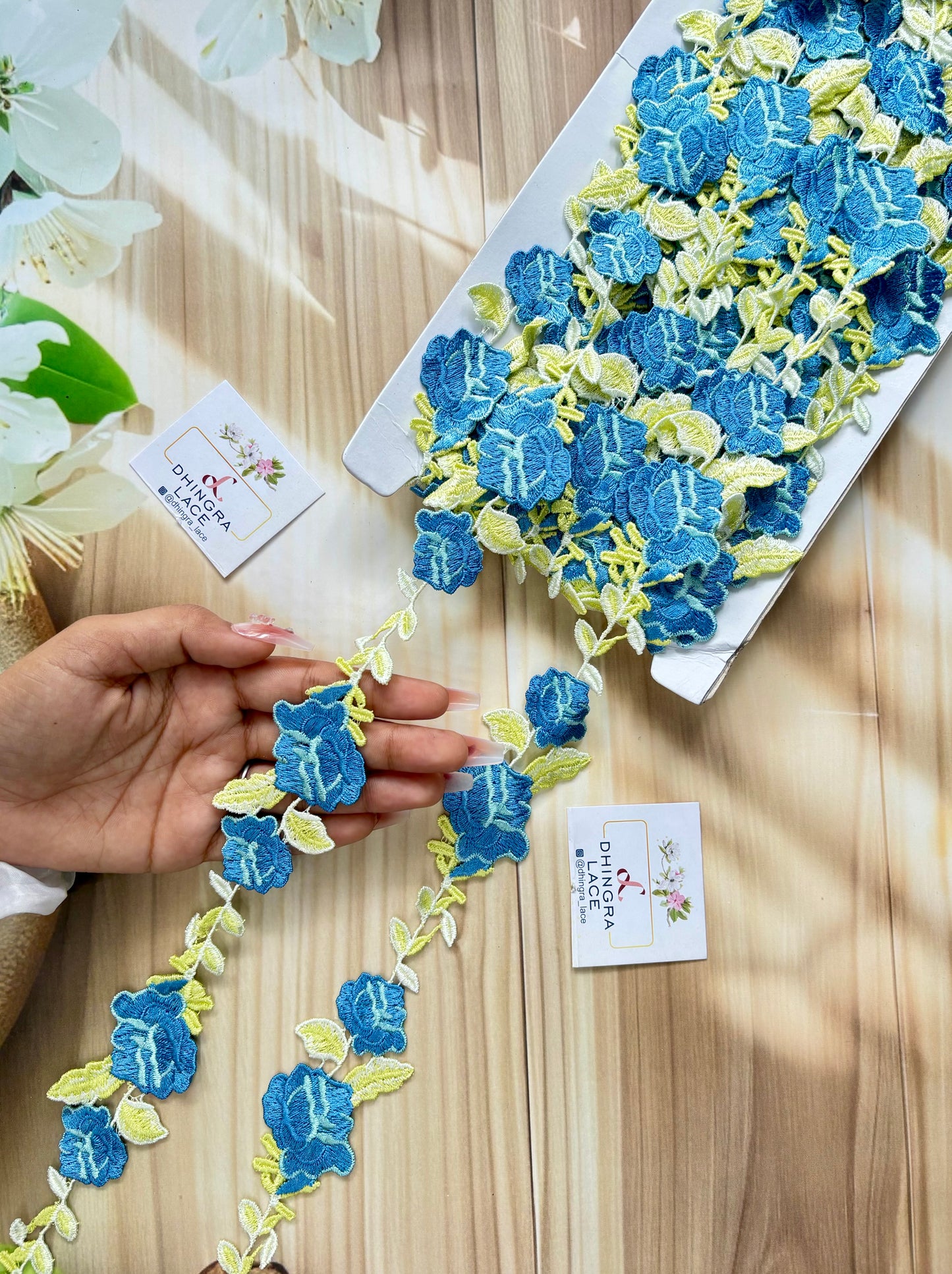 Beautiful Guipure Multicolour Flower Lace 020725