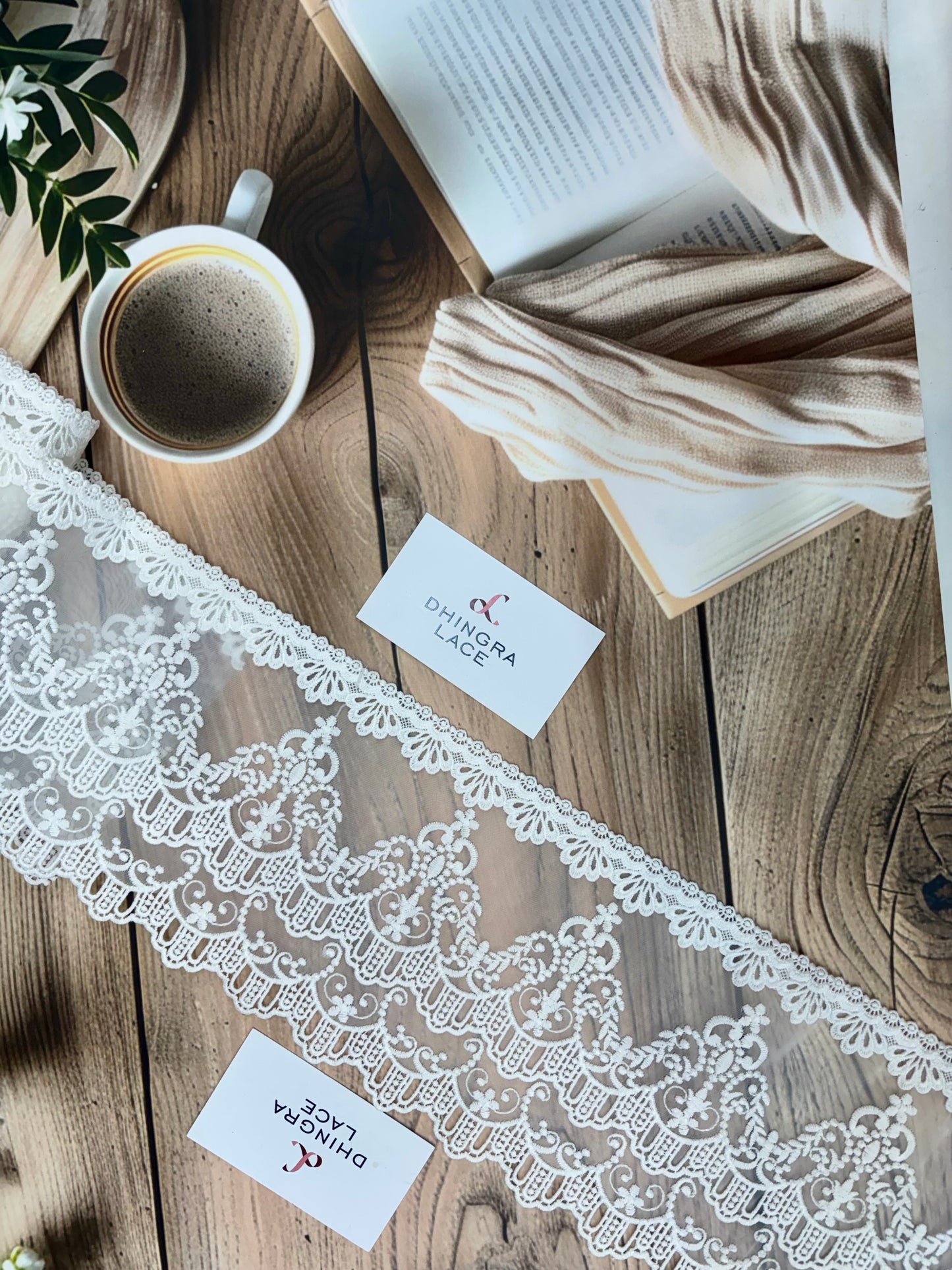 Beautiful Organza Lace White 140725