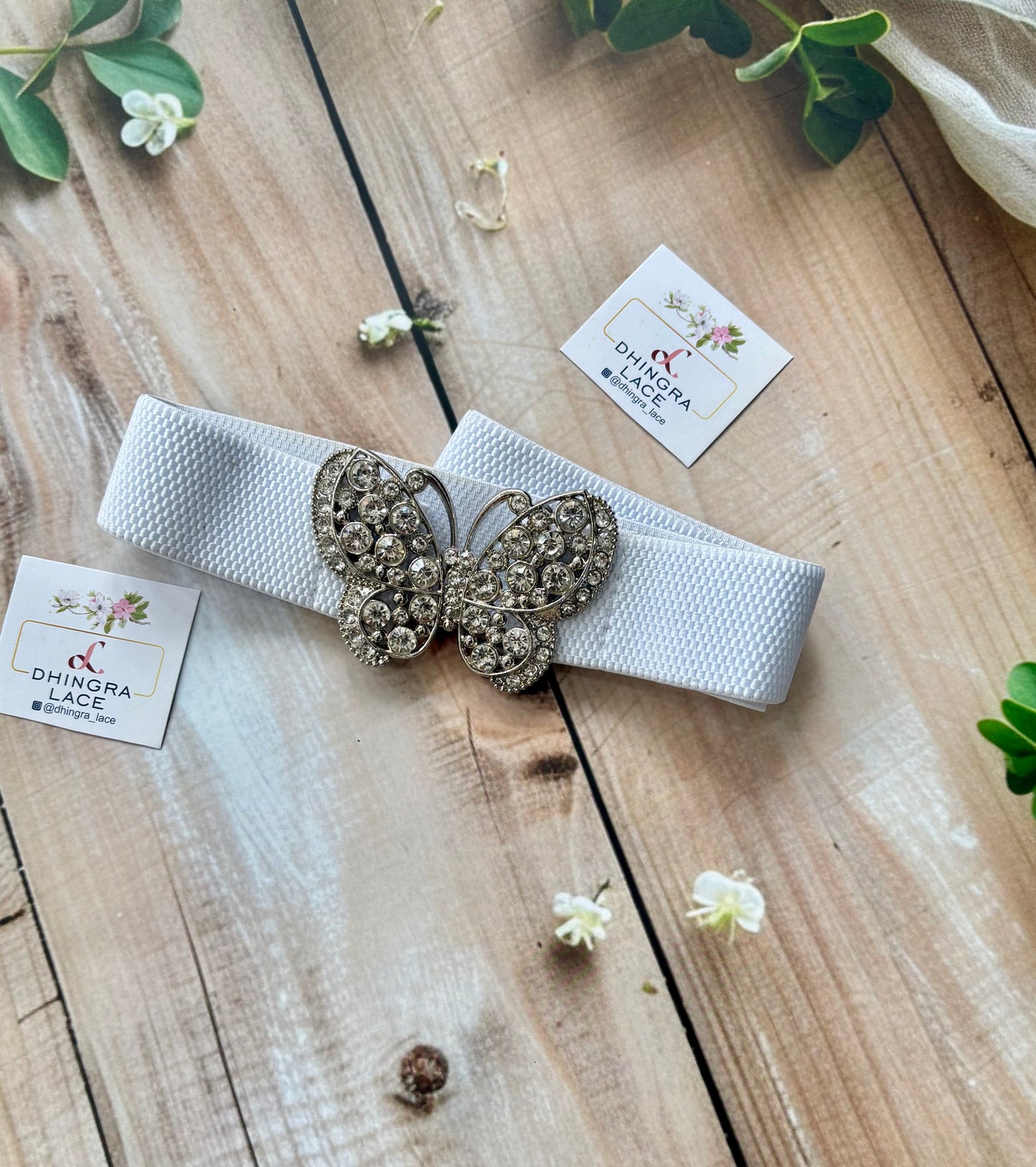 Beautiful Waist Belt White 120825