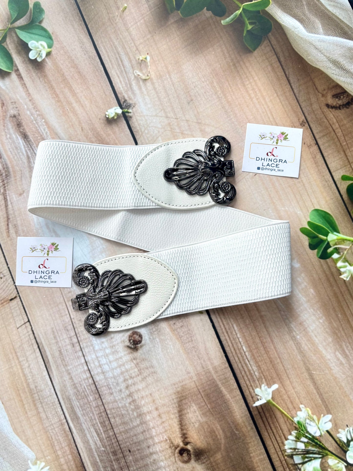 Beautiful Waist Belt White 120825