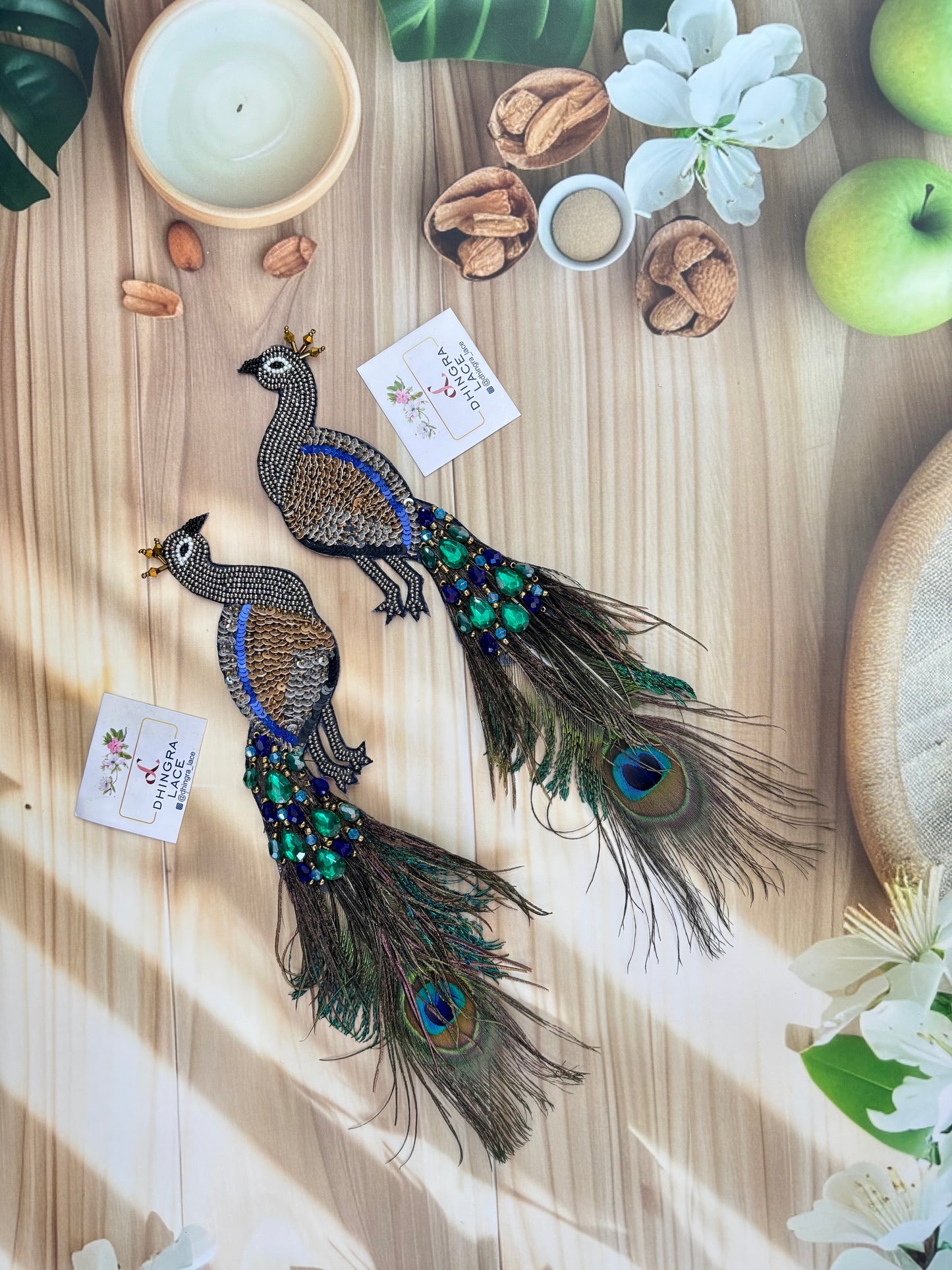 Beautiful Handwork Peacock Patch 1 Piece Left 131025