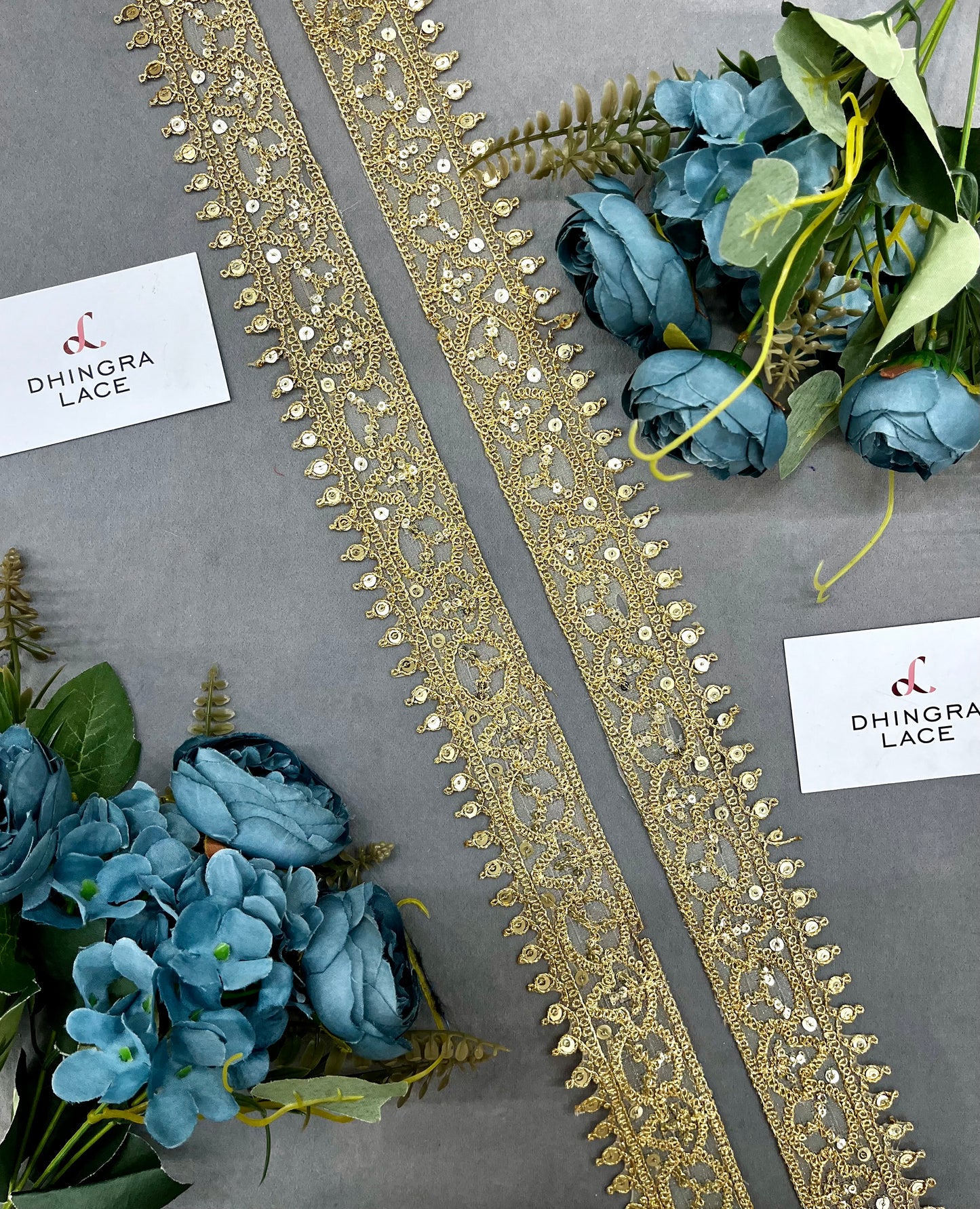 Beautiful Zari Work 1.5 Inches Broad Lace 110924