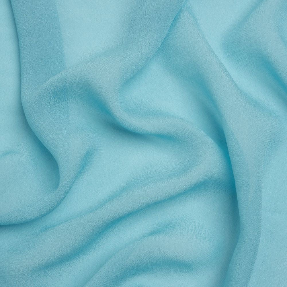Super Fine Quality Georgette Fabric For Saree Salwar Kameez Gown & Dress, Width 44 Inches Light Blue