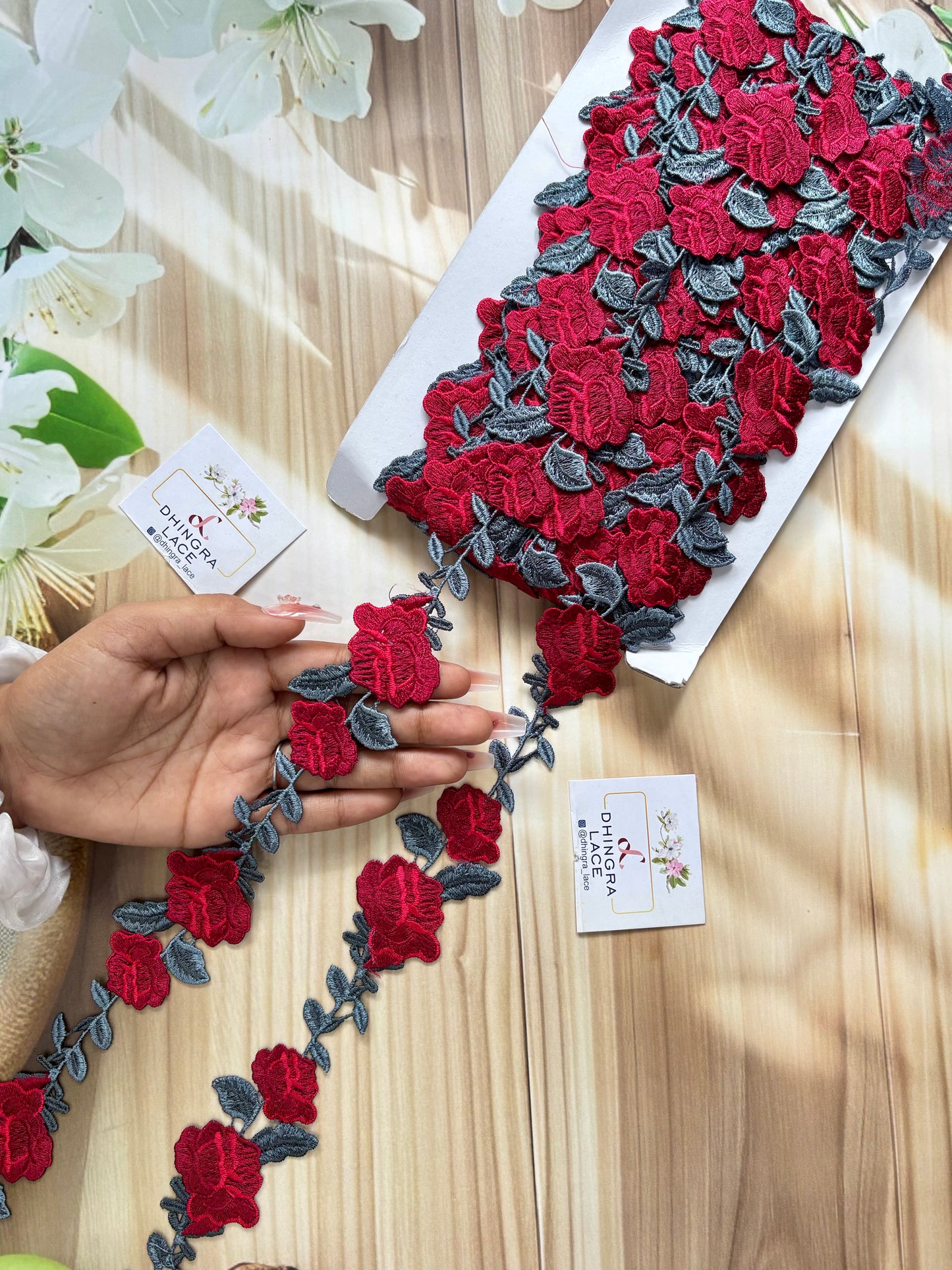 Beautiful Guipure Multicolour Flower Lace 020725