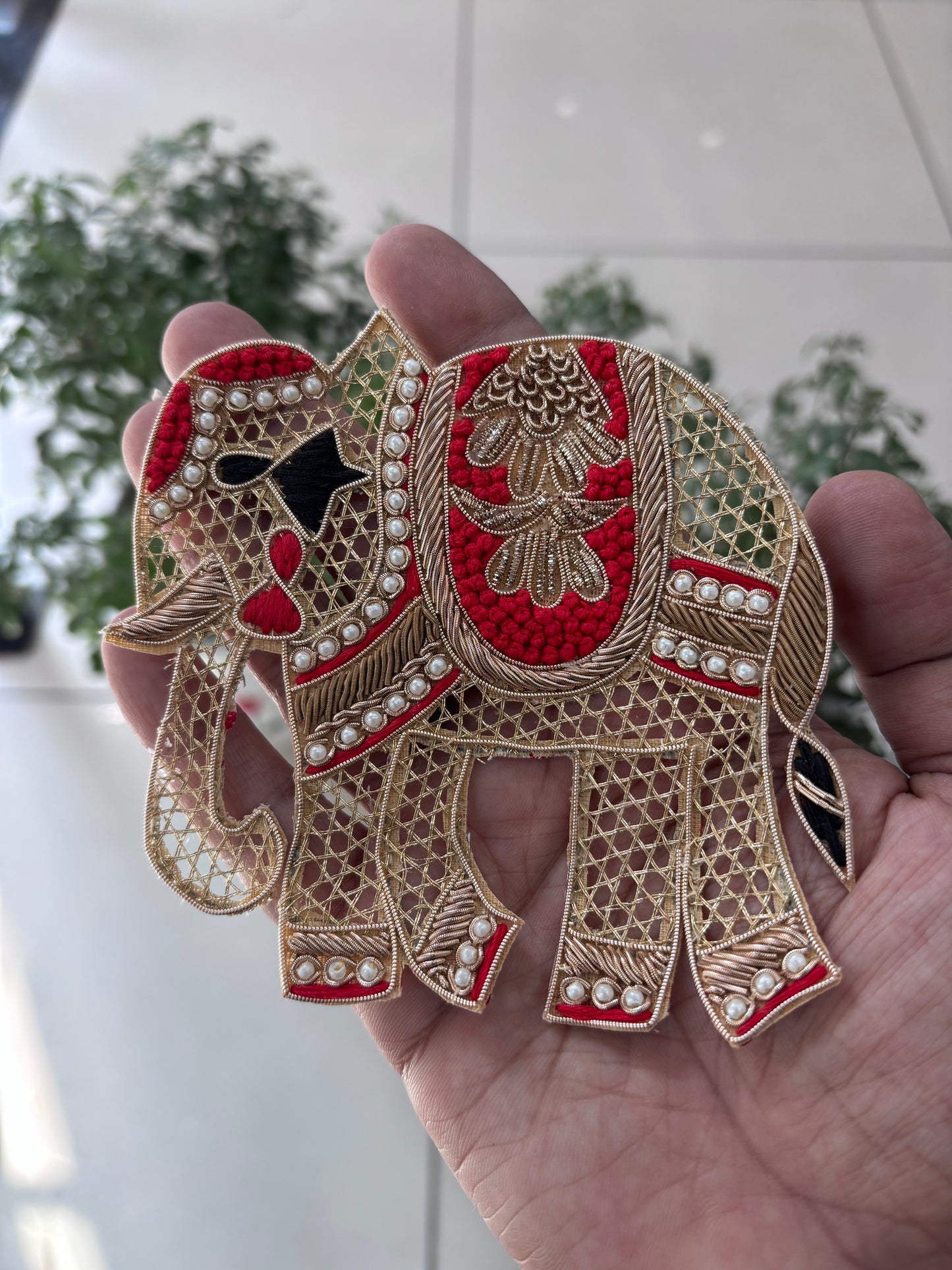 Beautiful Handwork Elephant Patch 071125