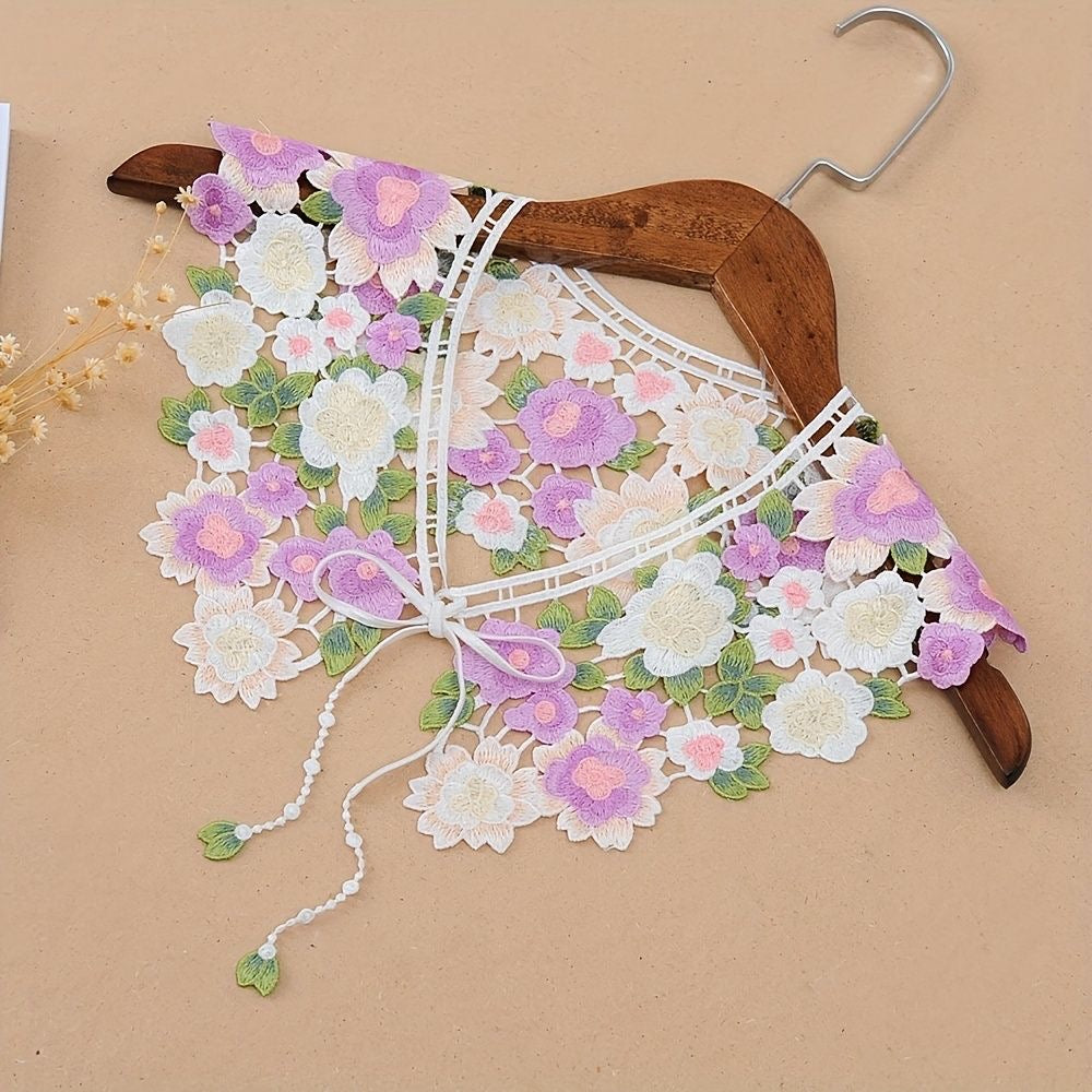 Beautiful Guipure Multicolor Cape Collar 090125/070725