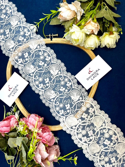 Beautiful Cotton Cutwork Lace Ivory Colour 220724C