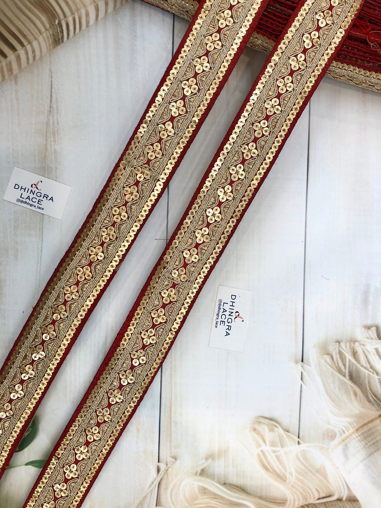 Beautiful Silk Based Zari Work Lace