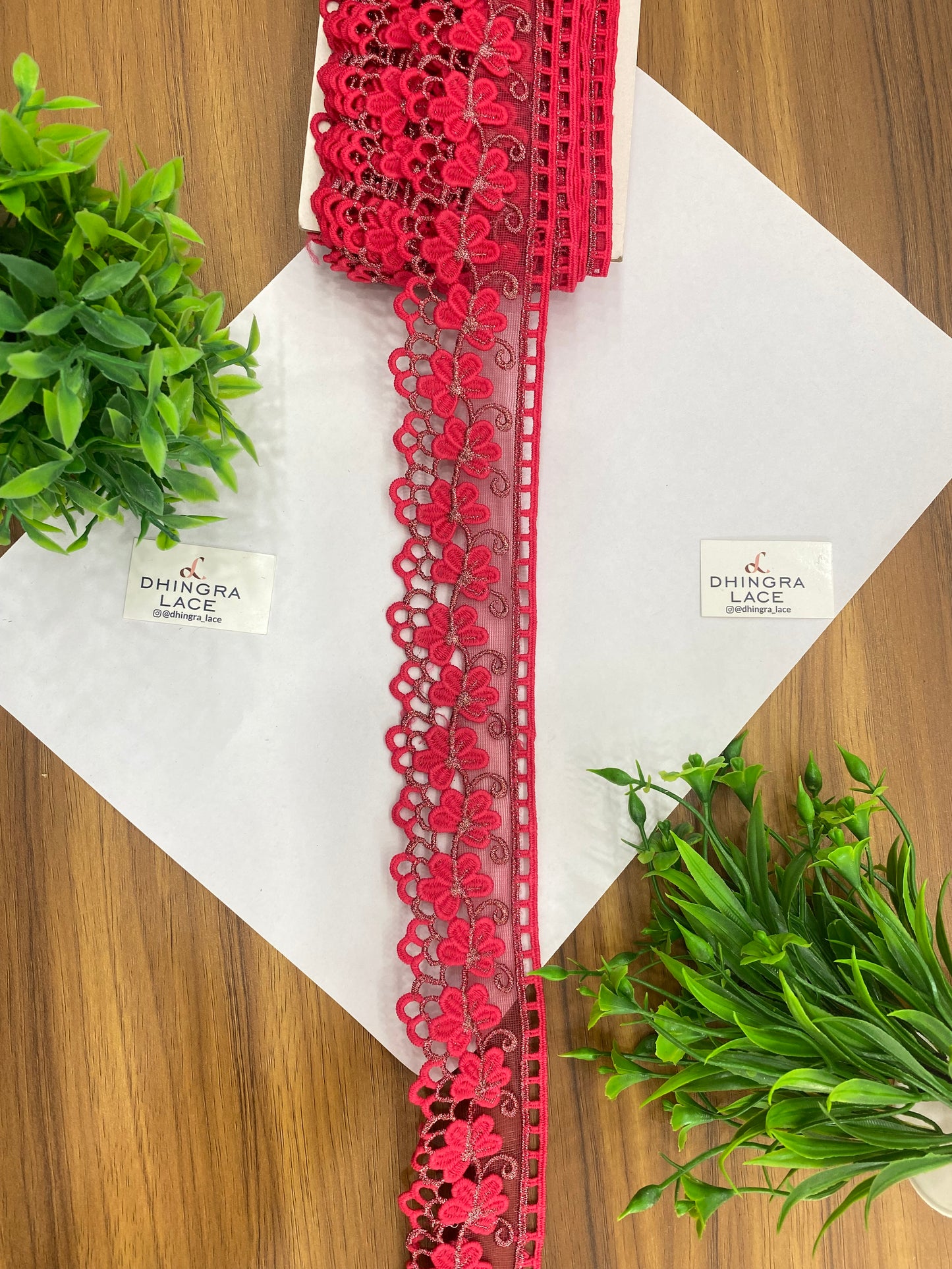Beautiful Net Based Zari Work Guipure Lace (1 Meter) 090626