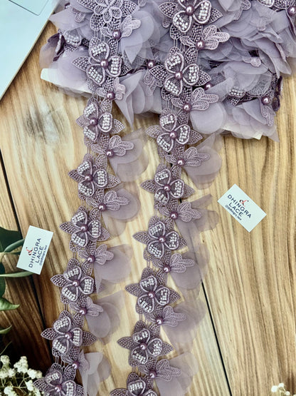 Beautiful Pearl Work Guipure Hanging Lace Onion 130226/270326