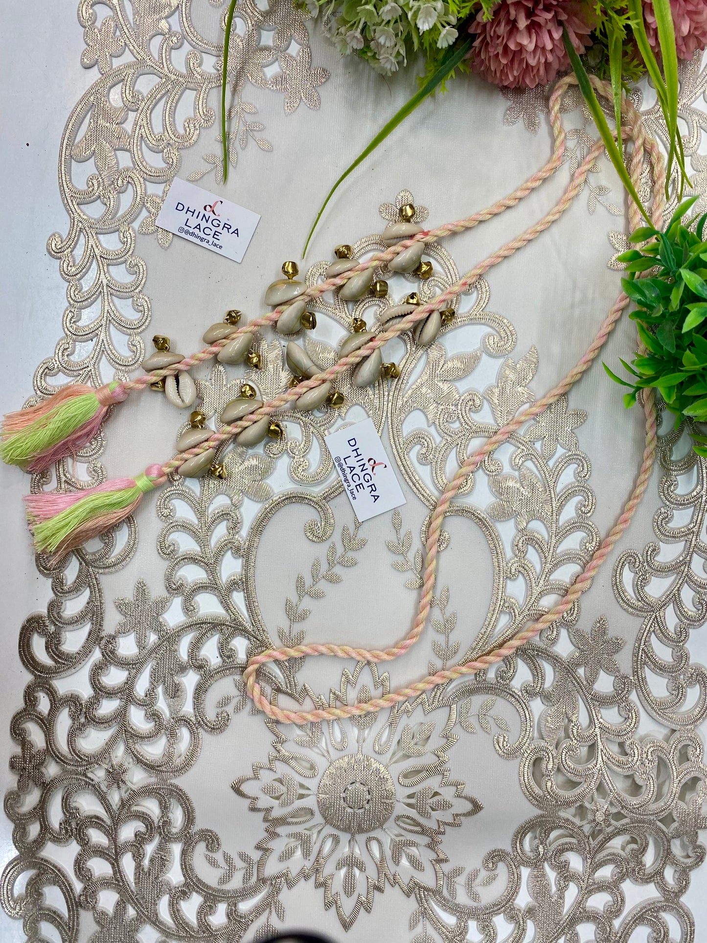 Beautiful Ghungru & Shells Work Dori 010926