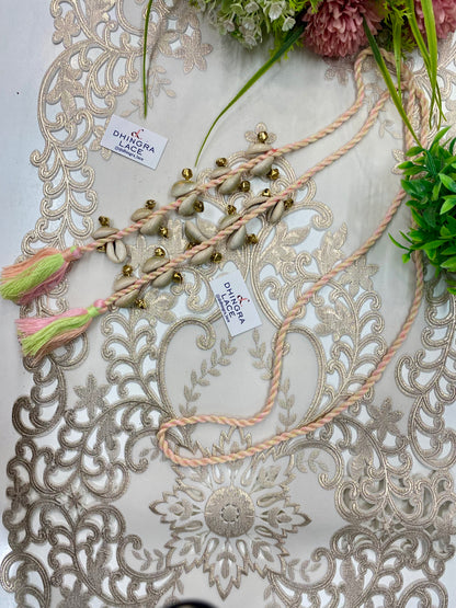 Beautiful Ghungru & Shells Work Dori 010926