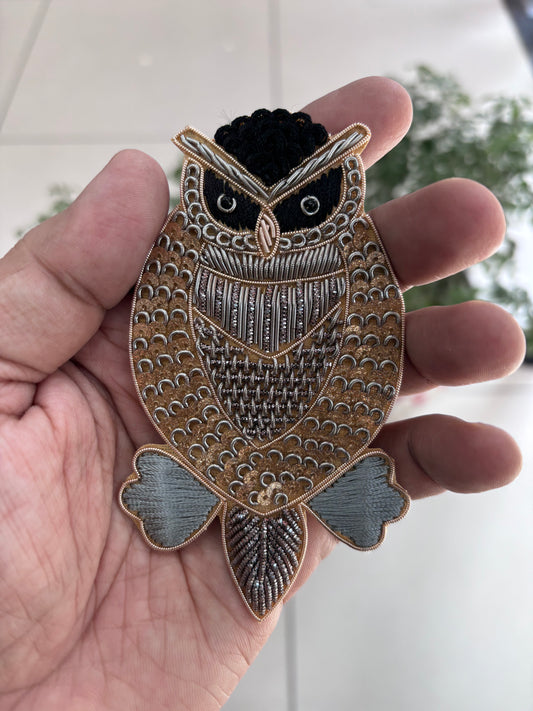Beautiful Handwork Owl Patch 071125