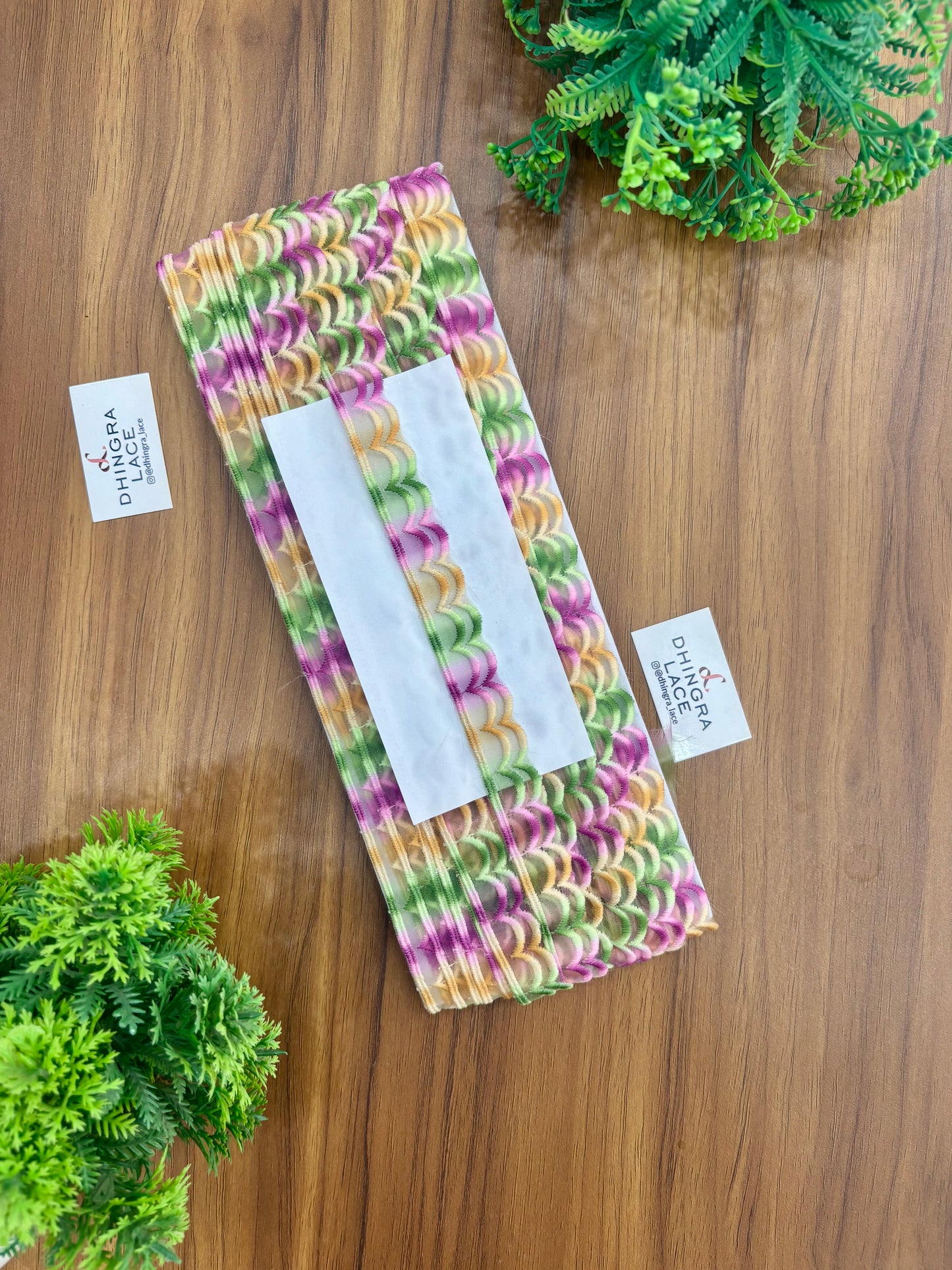 Beautiful Multicolour Scallop Lace (9 Meters) 250426