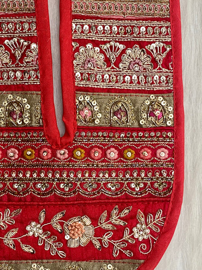 Beautiful Multicolour Zardozi Work Neck Patches 020126