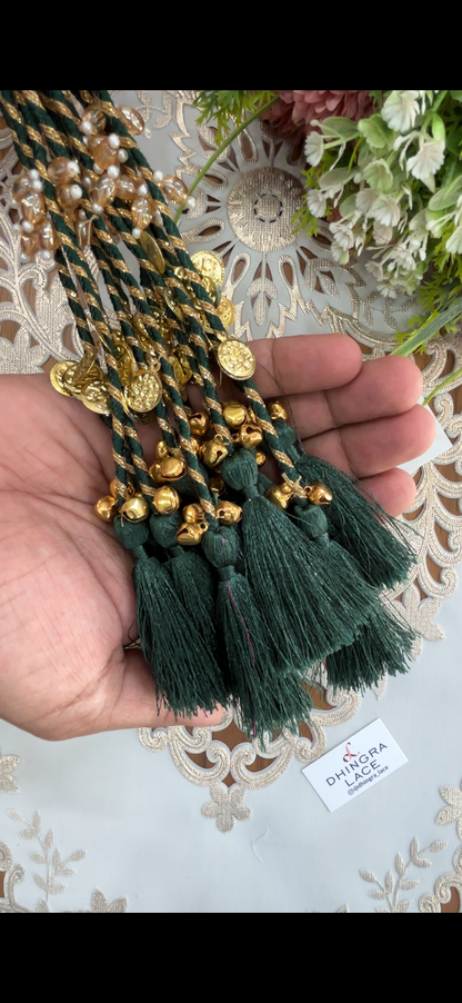 Beautiful Tassel Hanging Ghungru & Coin Work (12 pices) 230826