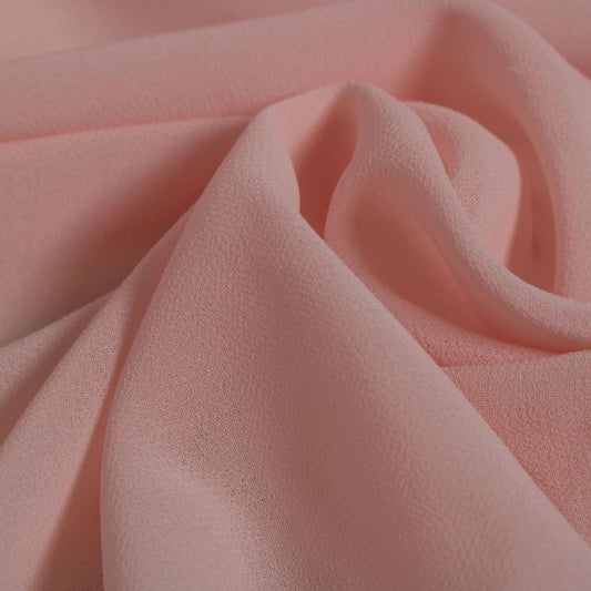 Super Fine Quality Georgette Fabric For Saree Salwar Kameez Gown & Dress, Width 44 Inches Peach Pink