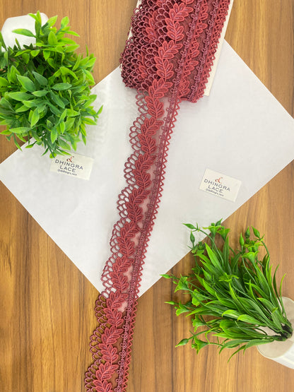 Beautiful Net Based Zari Work Guipure Lace (1 Meter) 090626