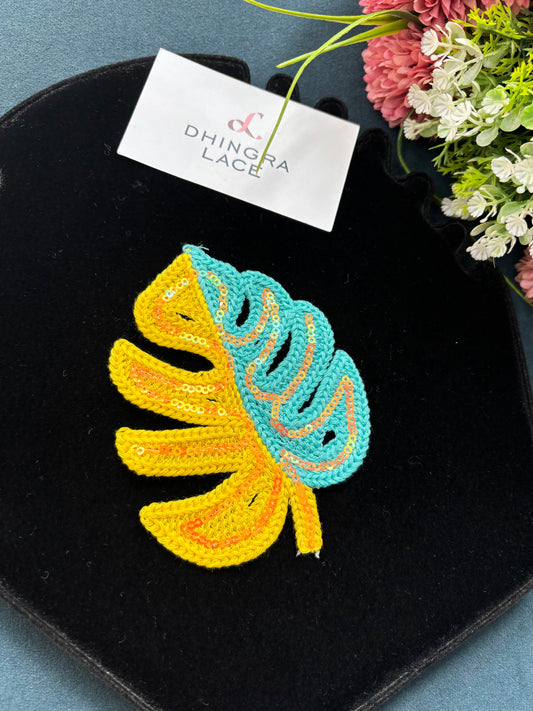 Beautiful Crochet Leaf Patch 310525