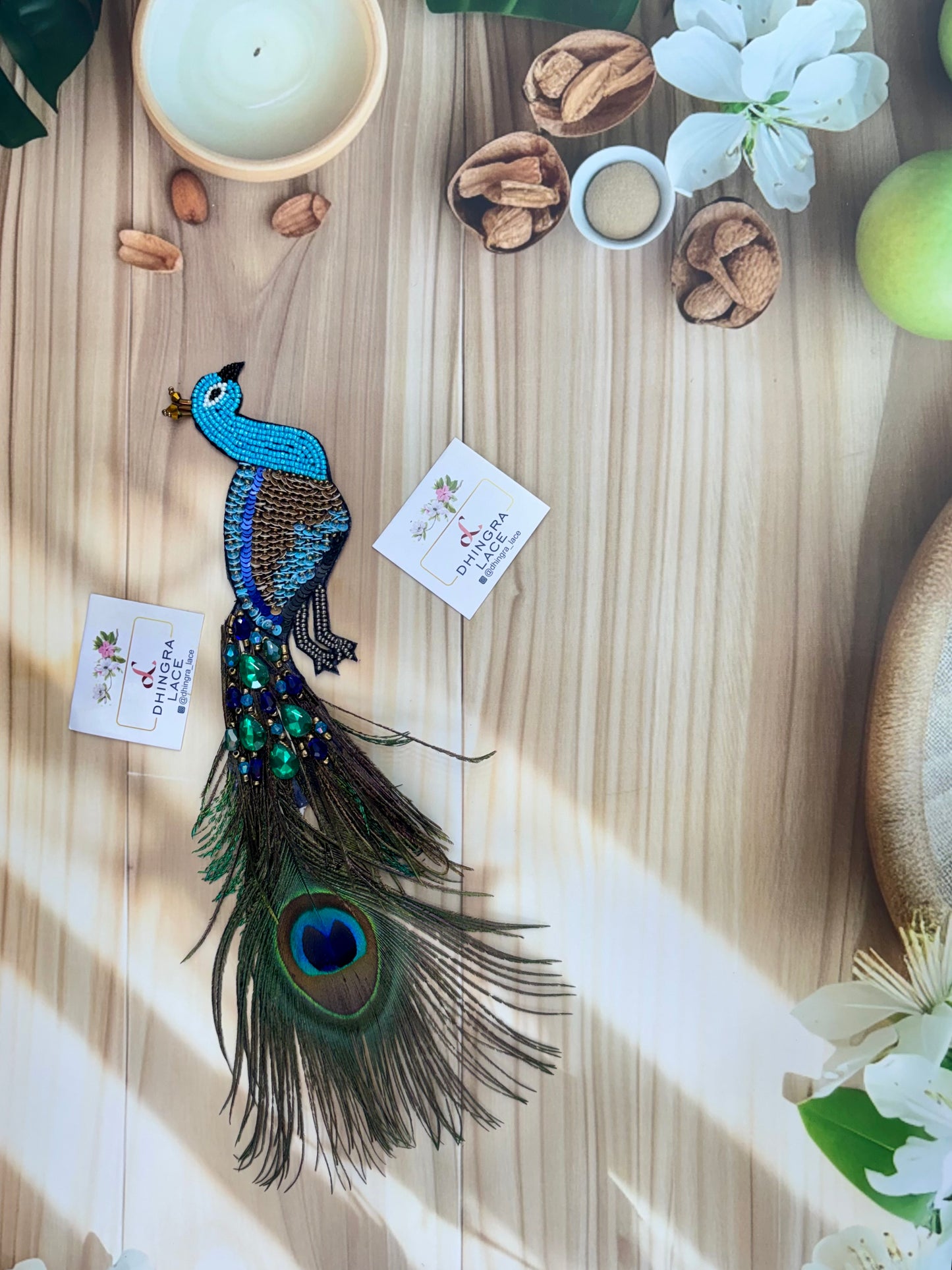 Beautiful Handwork Peacock Patch 1 Piece Left 131025