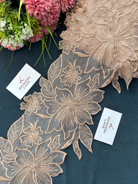 Beautiful Organza Based Flower Lace 190525/170625
