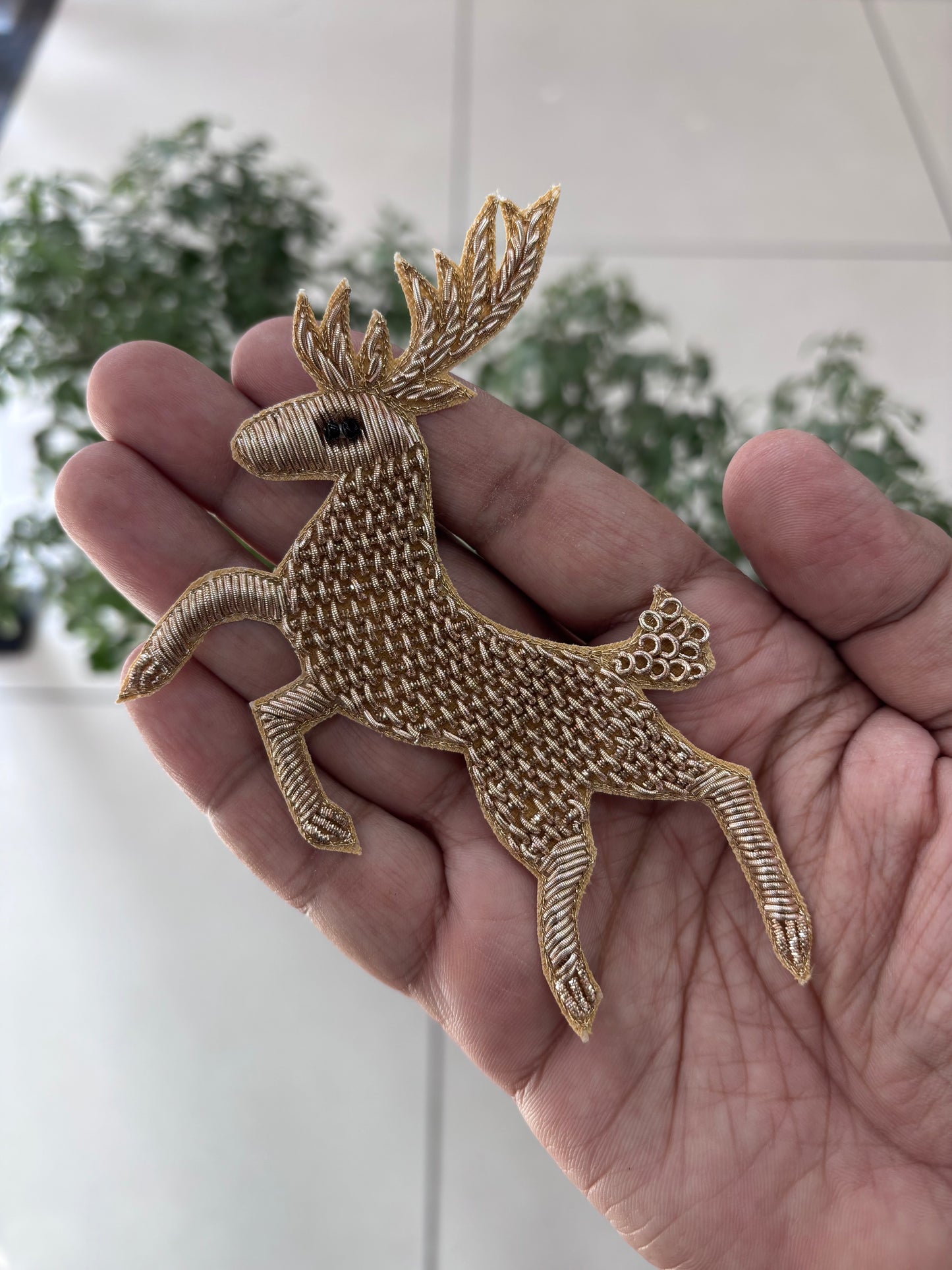 Beautiful Handwork Deer Patch 071125