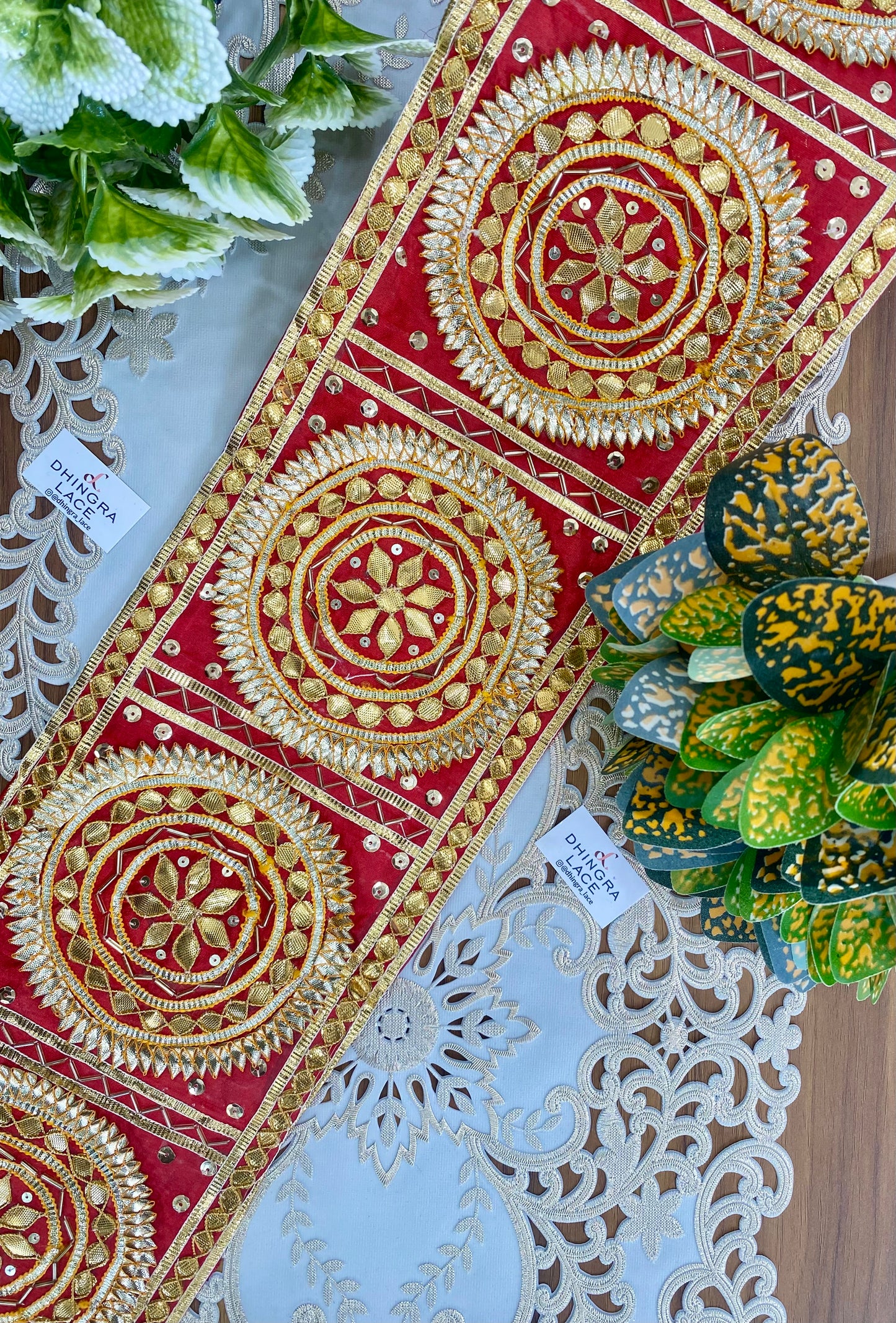 Beautiful 6.5 Inches Broad Gota Patti  Border (1 Meter) 310826