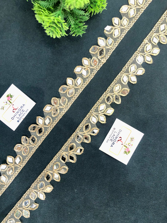 Beautiful Mirror Work Lace 311025