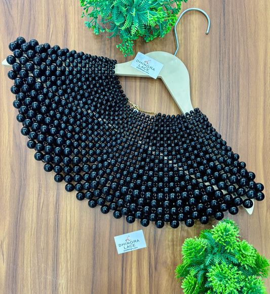 Beautiful Celebrity Style Pearl Cape Free Size 100126