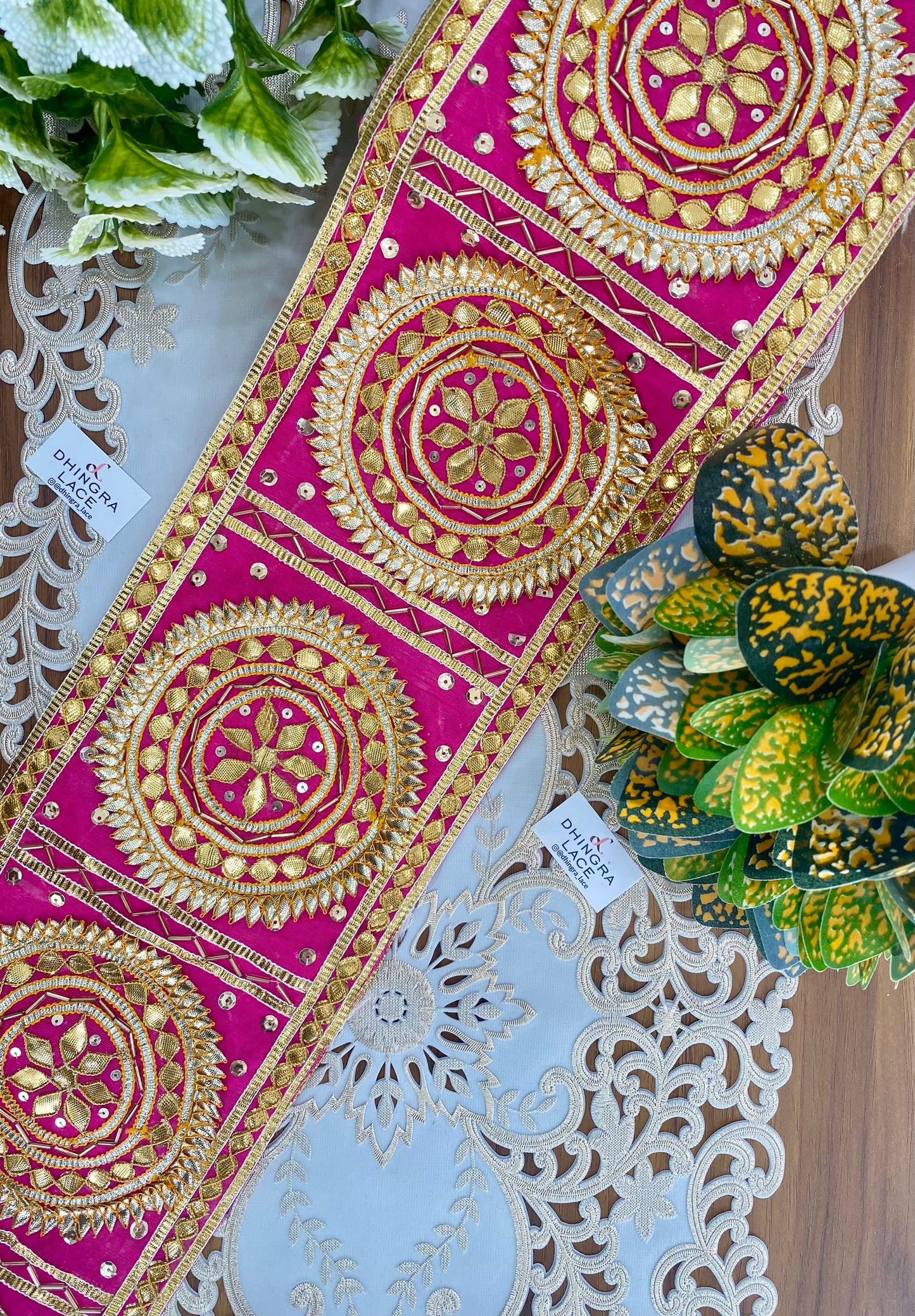 Beautiful 6.5 Inches Broad Gota Patti  Border (1 Meter) 310826
