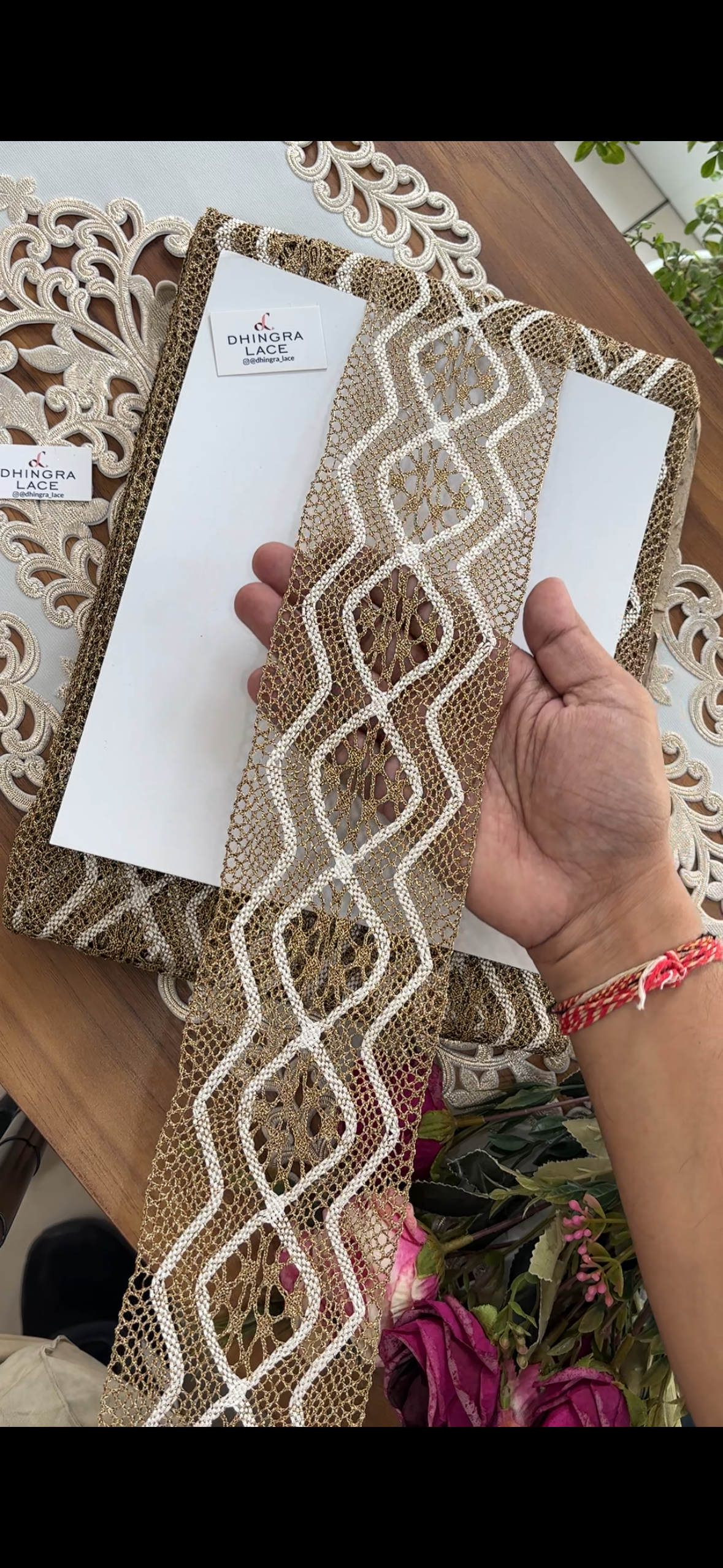 Zari Borders Dyeable (3 Meters) 260926A