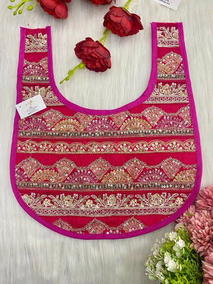 Beautiful Multicolour Zardozi Work Neck Patches 020126