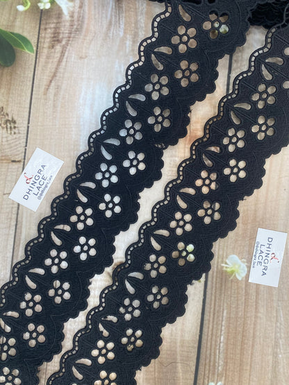 Beautiful Guipure Lace Black 020326