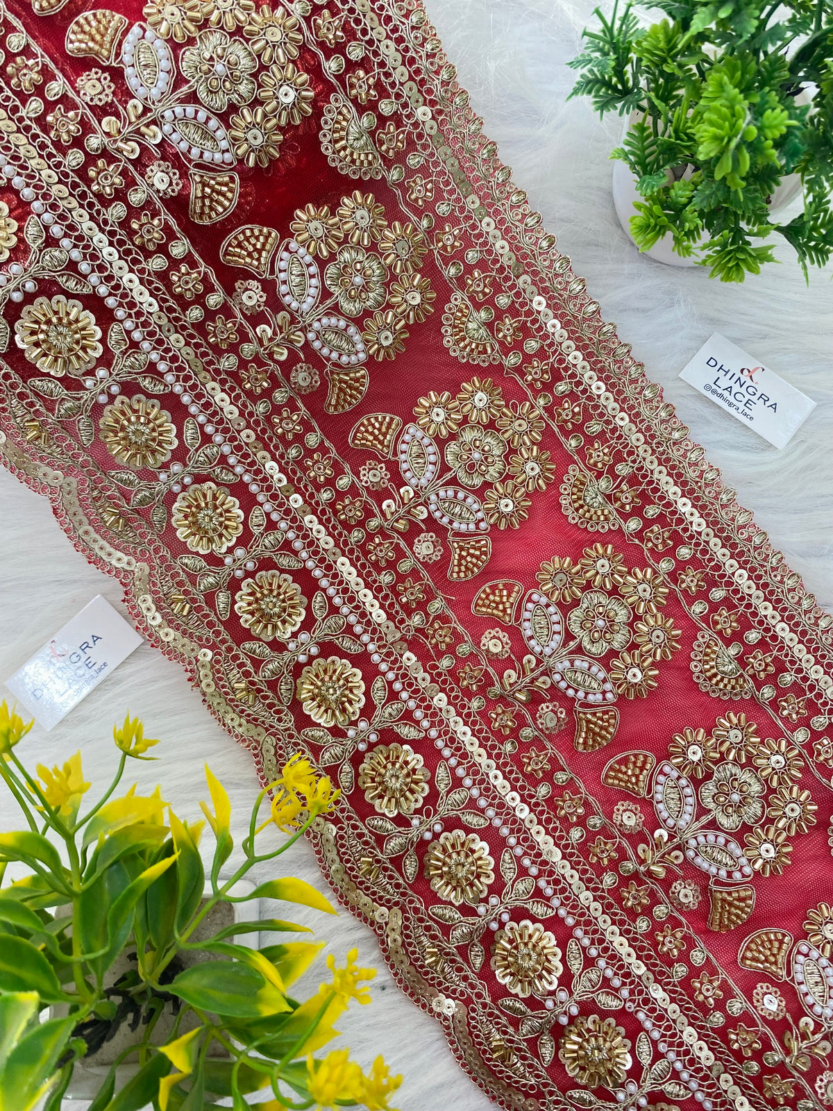 Handwork Coloured 8 Inches Broad Border 051026
