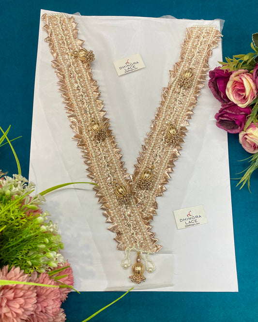 Beautiful Net Based V Neck Patches (1 Piece) 310726