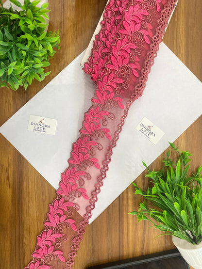 Beautiful Net Based Zari Work Guipure Lace (1 Meter) 090626/120626