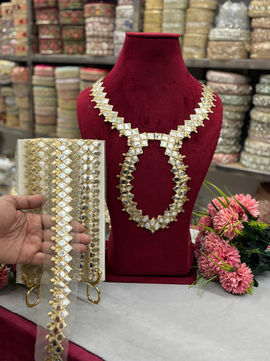 Beautiful Keyhole, Neck Patch Only Neck Patch Deal, Gold , 180325